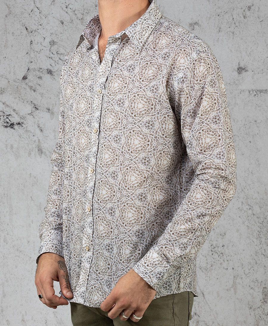 Urban men button up shirt long sleeve 