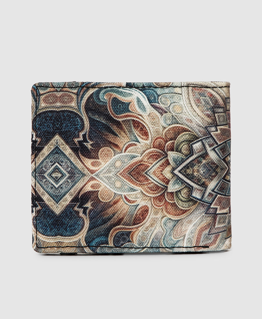tribal printed slim wallet