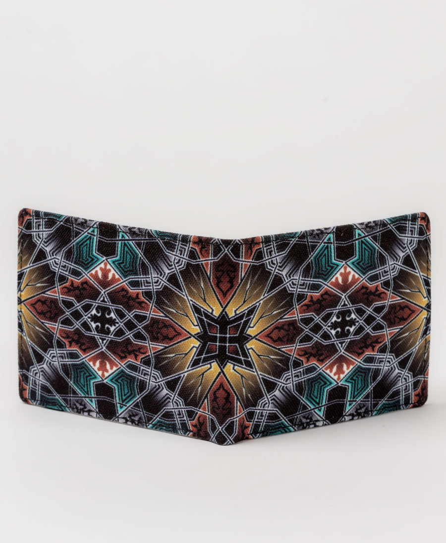 psychedelic mens wallet slim