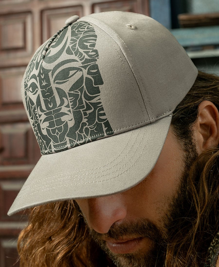 Totem print hat baseball cap