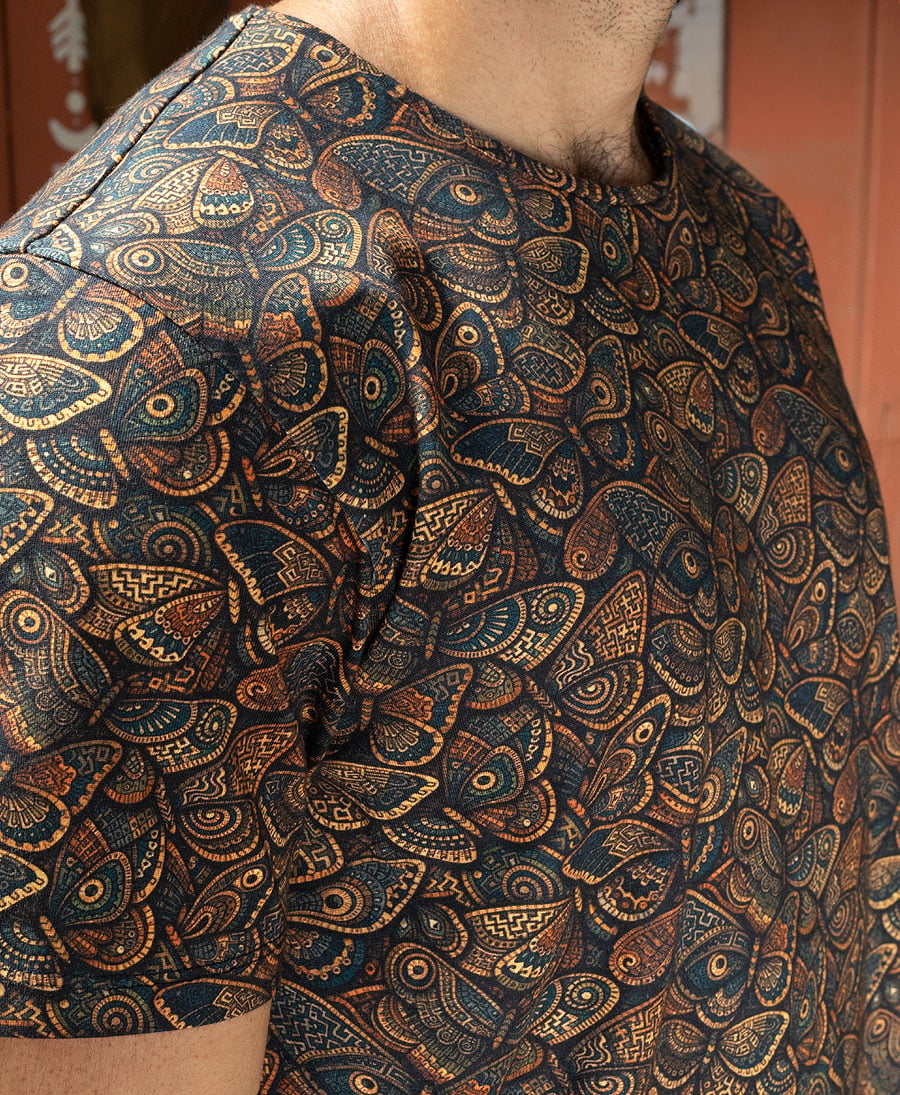 Butterfly print t-shirt for man
