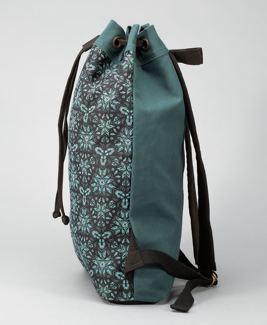 Psychedelic Padded Drawstring Backpack Sack Bag 