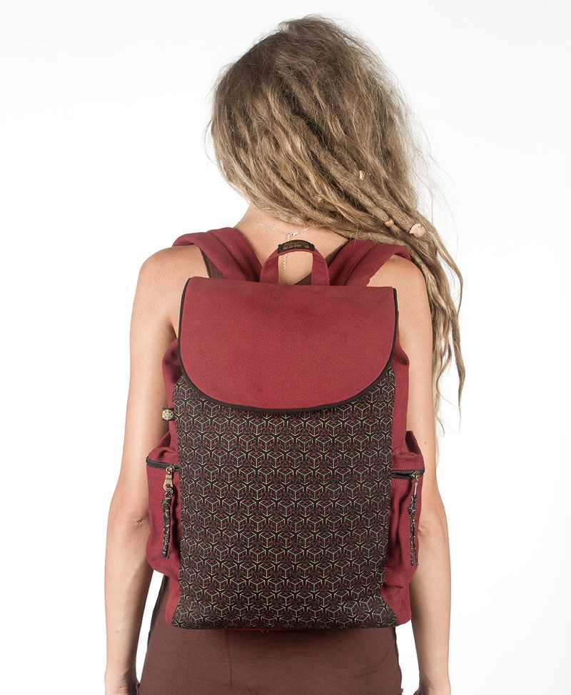 canvas-laptop-backpack-flap-cubicle-red-black