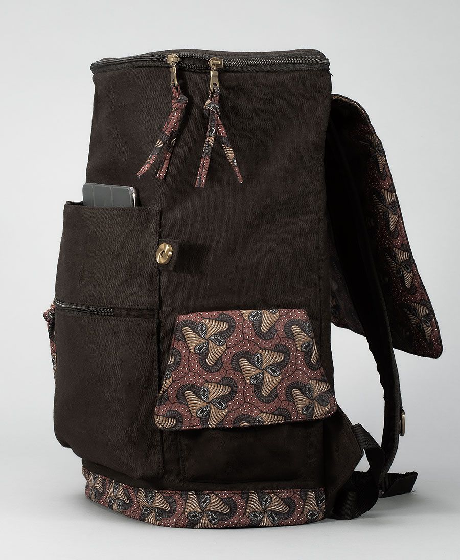 magic mushrooms laptop backpack canvas