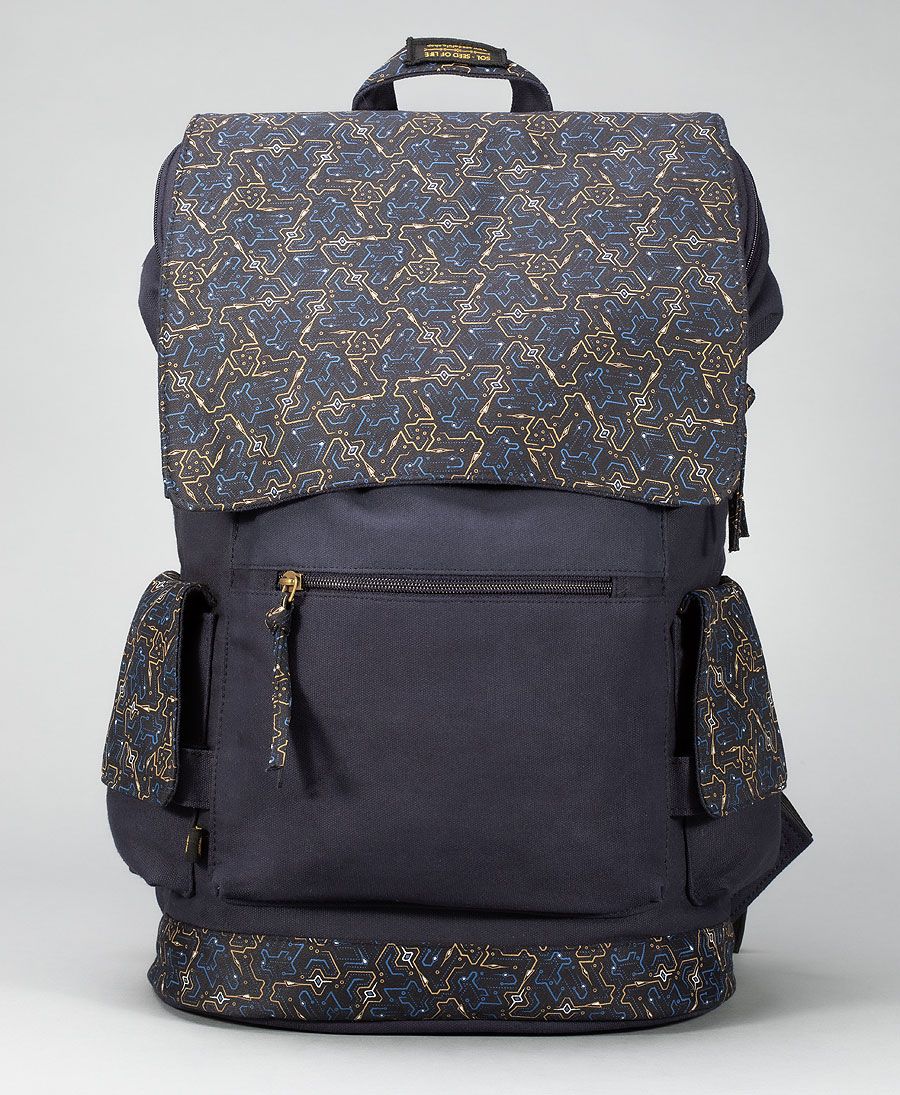 Canvas laptop backpack 15.6 inch psychedelic 