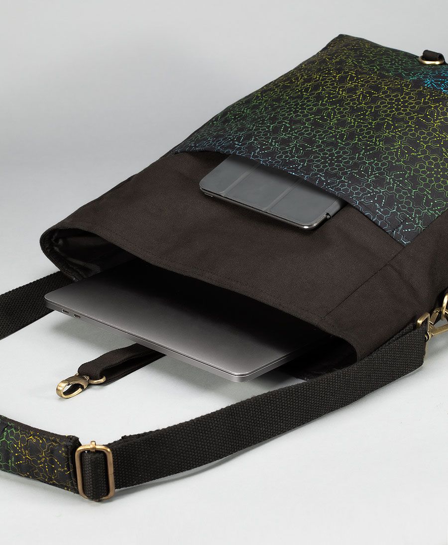 Messenger Laptop Bag Lsd Molecule