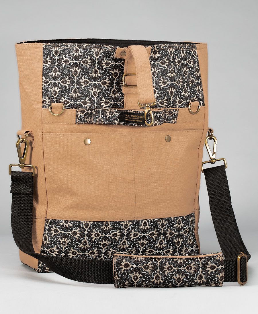 Laptop messenger canvas bag for women 