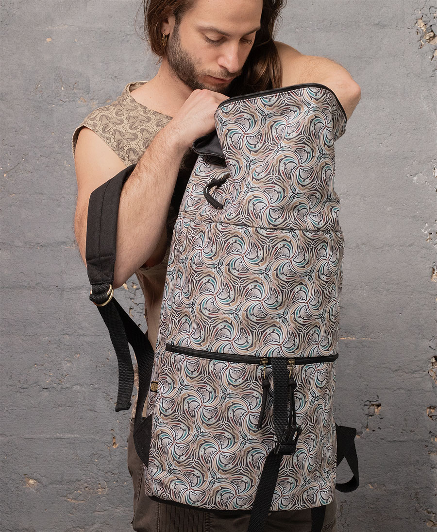 canvas roll top backpack 