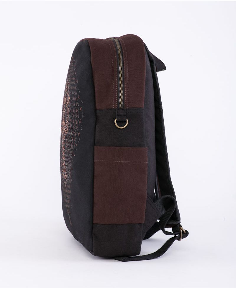 Trishula Backpack - Round - Brown