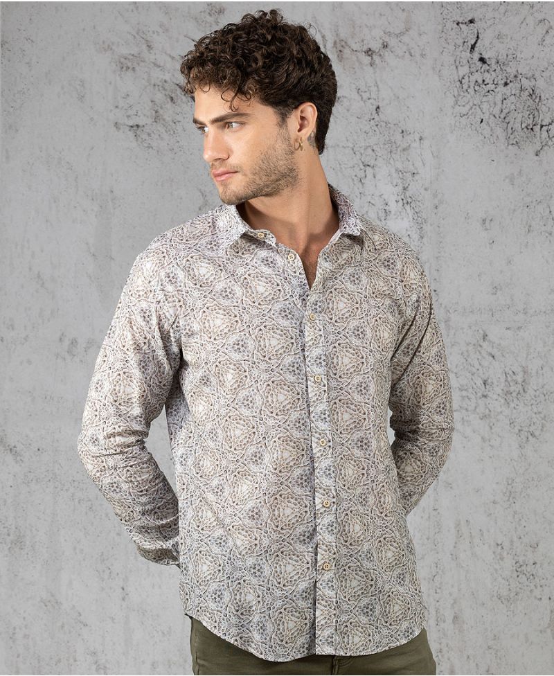 Almogation Button Shirt- Long Sleeve