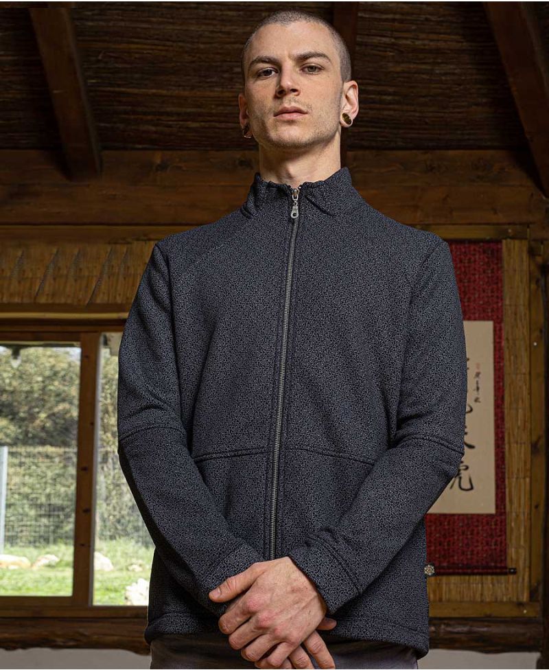atom molecule men zip up jacket urban streetwear