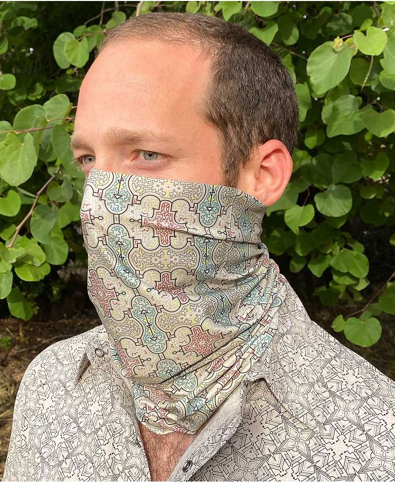 Multifunctional Bandana ➟ Shipibo Kené 