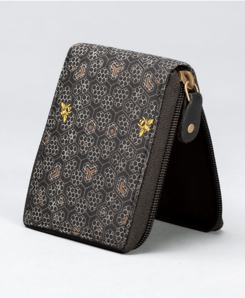 Beez Mens Zip Wallet 