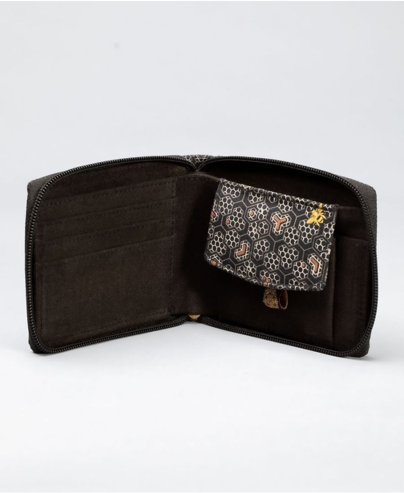 Beez Mens Zip Wallet 