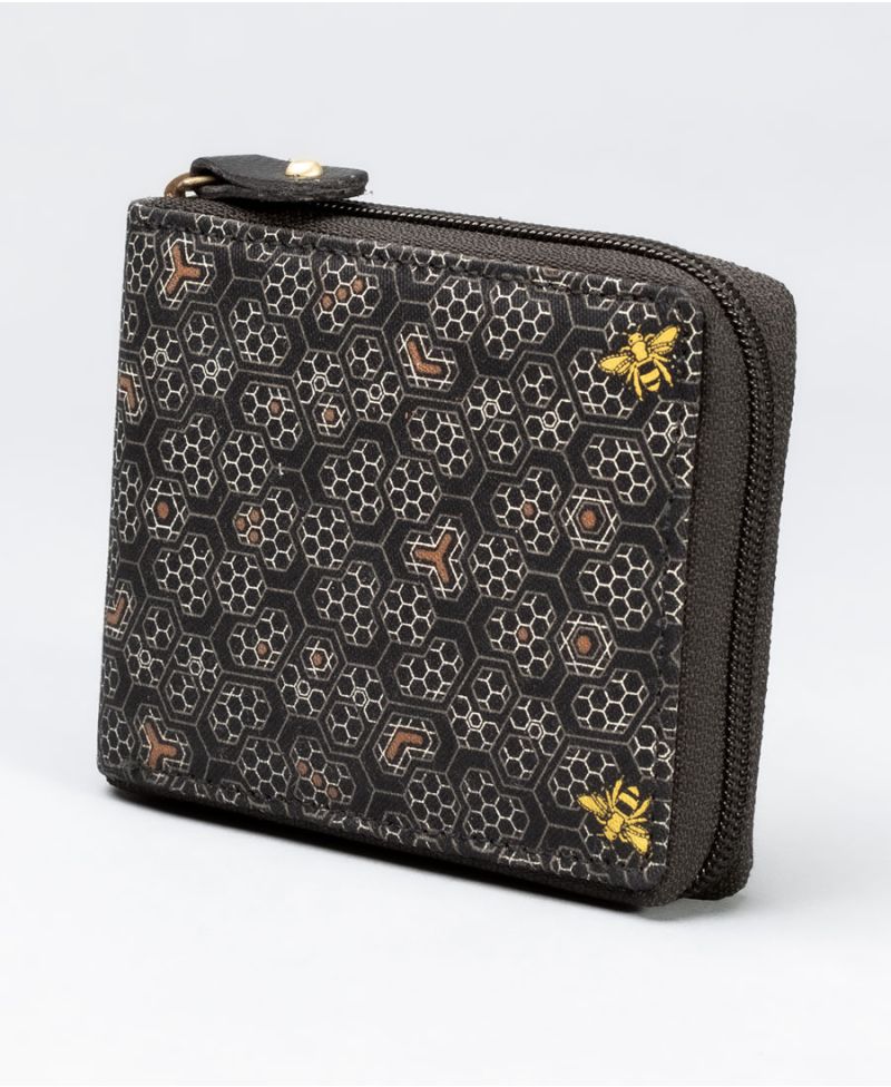 Beez Mens Zip Wallet 