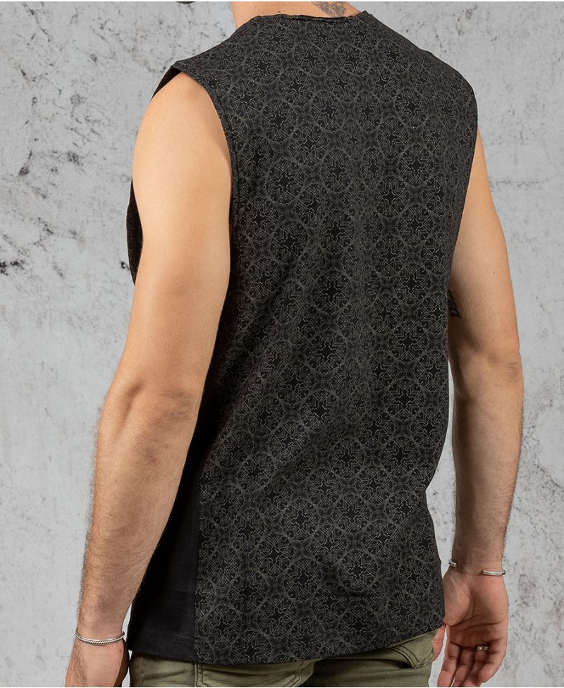 Squarcle Tank Top ➟ Black