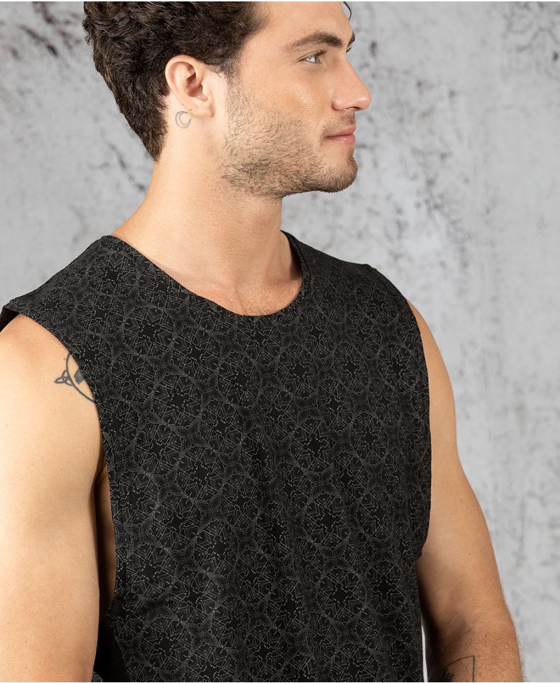 Crew neck online tank top mens