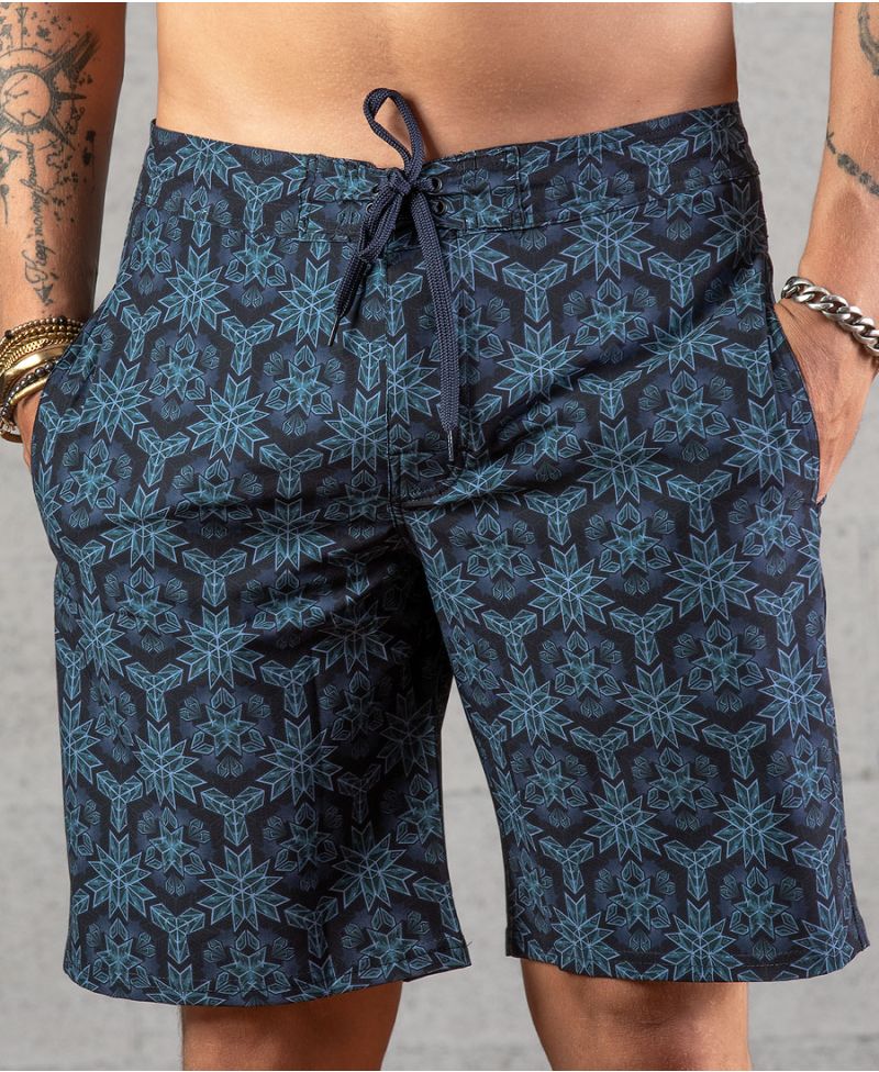 Festival Board Shorts For Men Psychedelic Swimwear