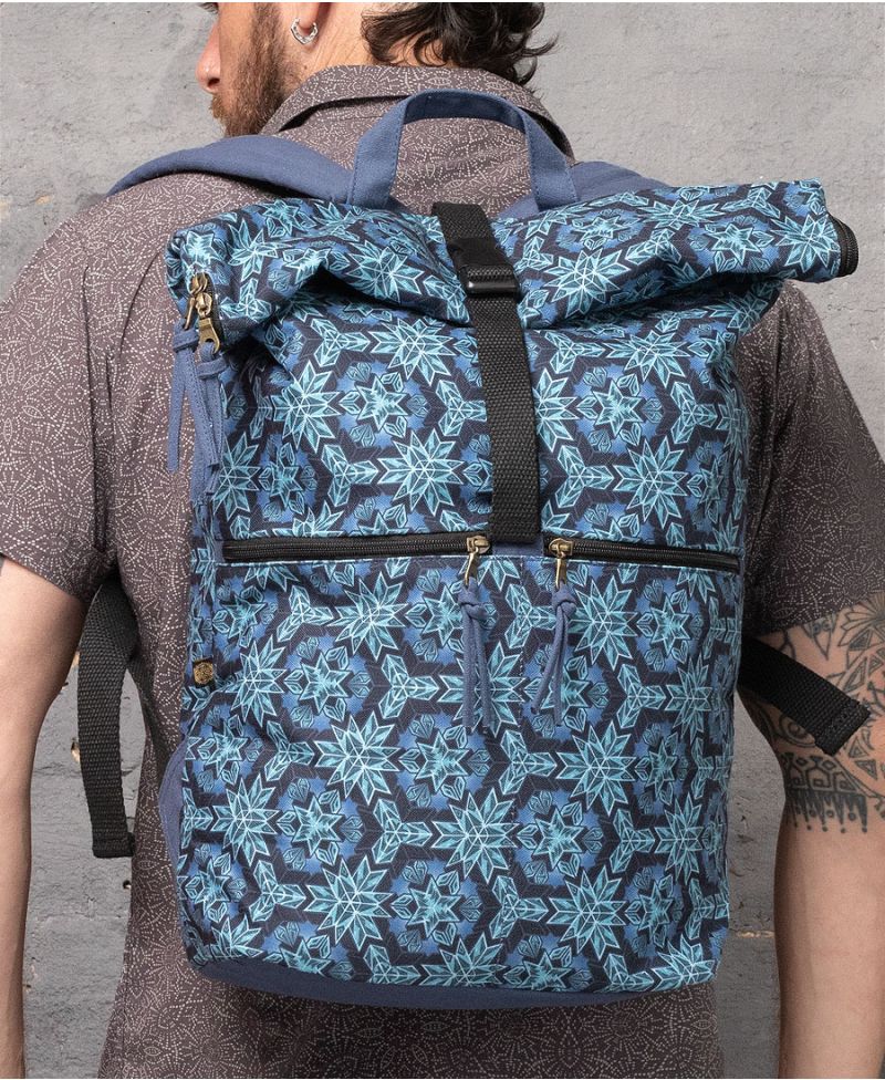 geometric backpack vegan 