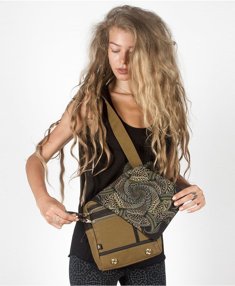 Vortex CrossBody Bag - Khaki