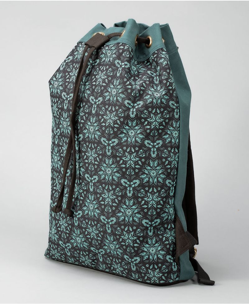 Psychedelic Padded Drawstring Backpack Sack Bag 