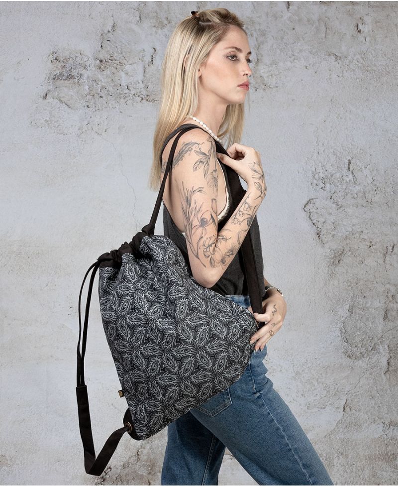 Eyesee Drawstring Backpack ➟ Black 