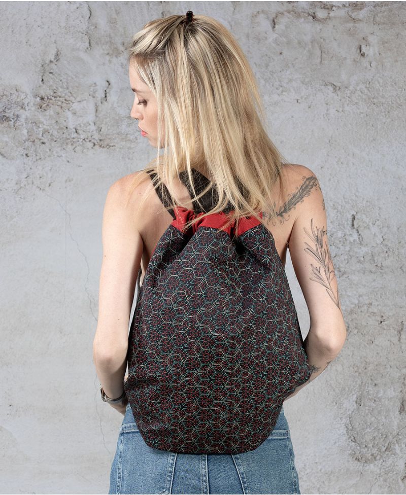 Kubic Drawstring Backpack ➟ Red 