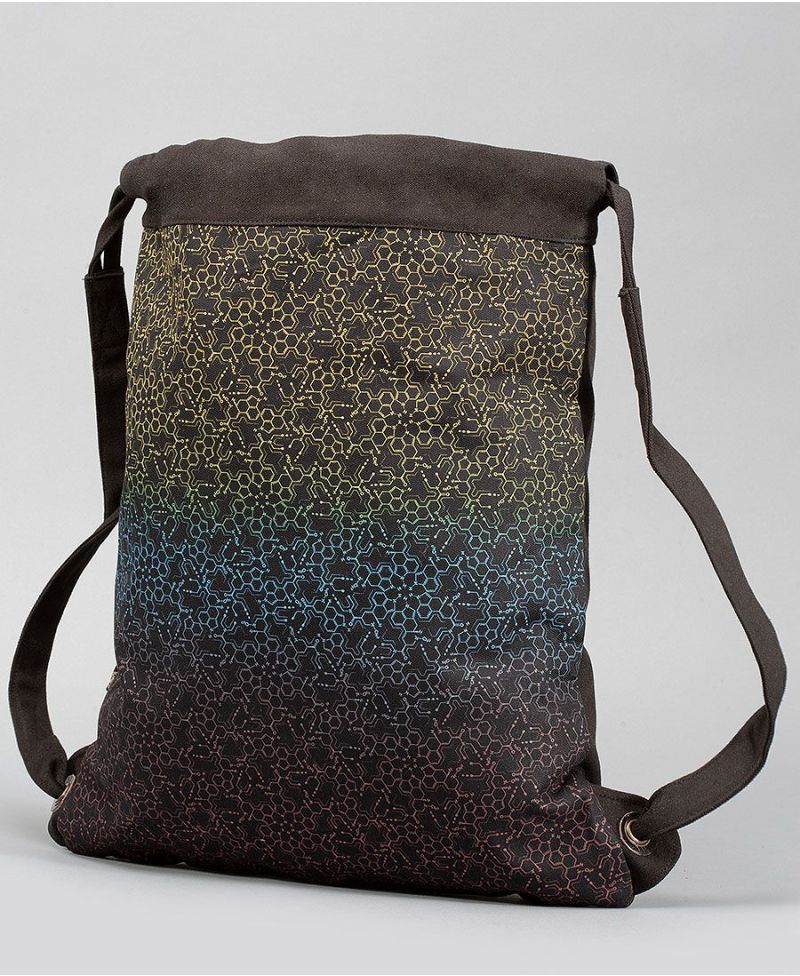 LSD Molecule Drawstring Backpack