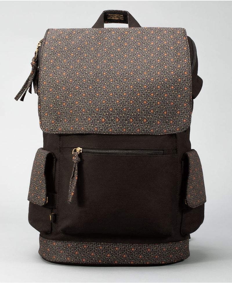 canvas flap backpack laptop 15.6 inch 