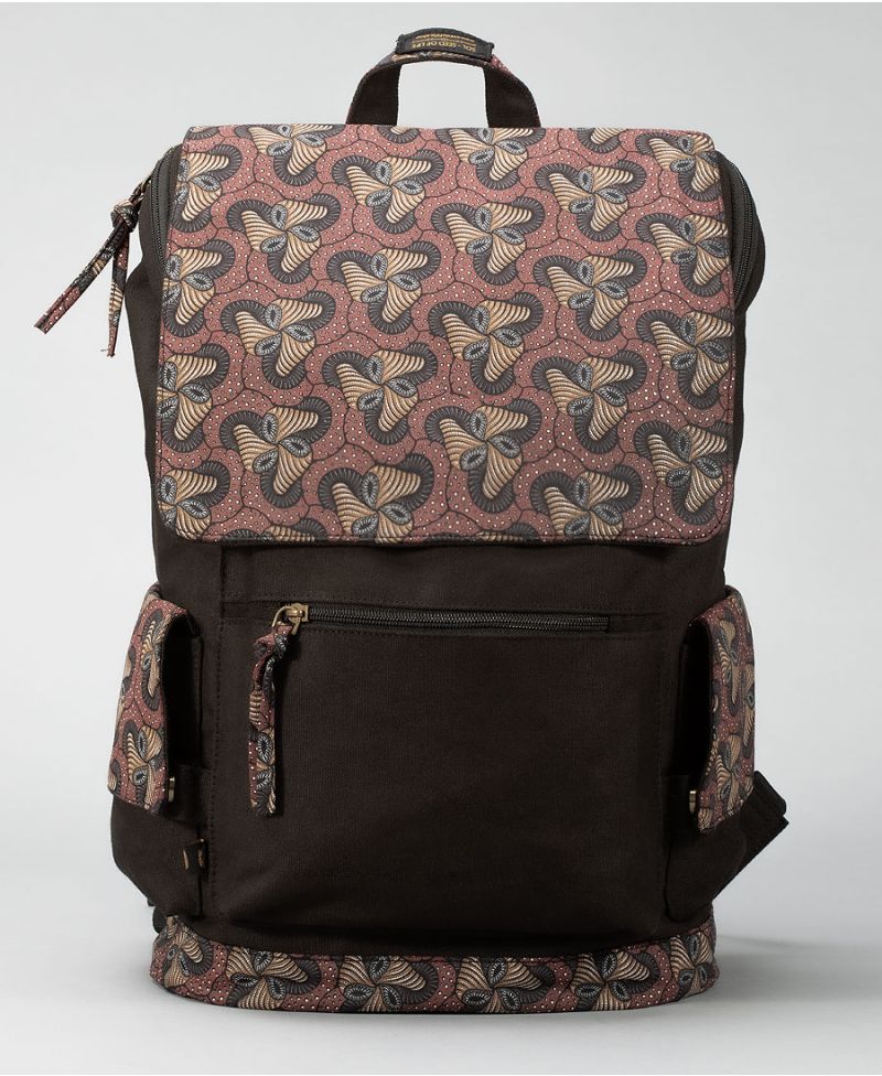 magic mushrooms laptop backpack canvas