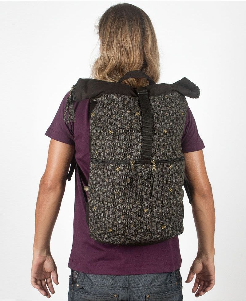 Bees Roll-Top Backpack 25L