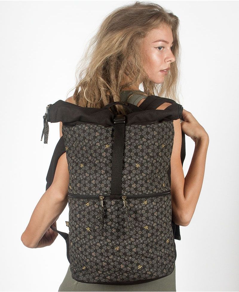 Bees Roll-Top Backpack 25L