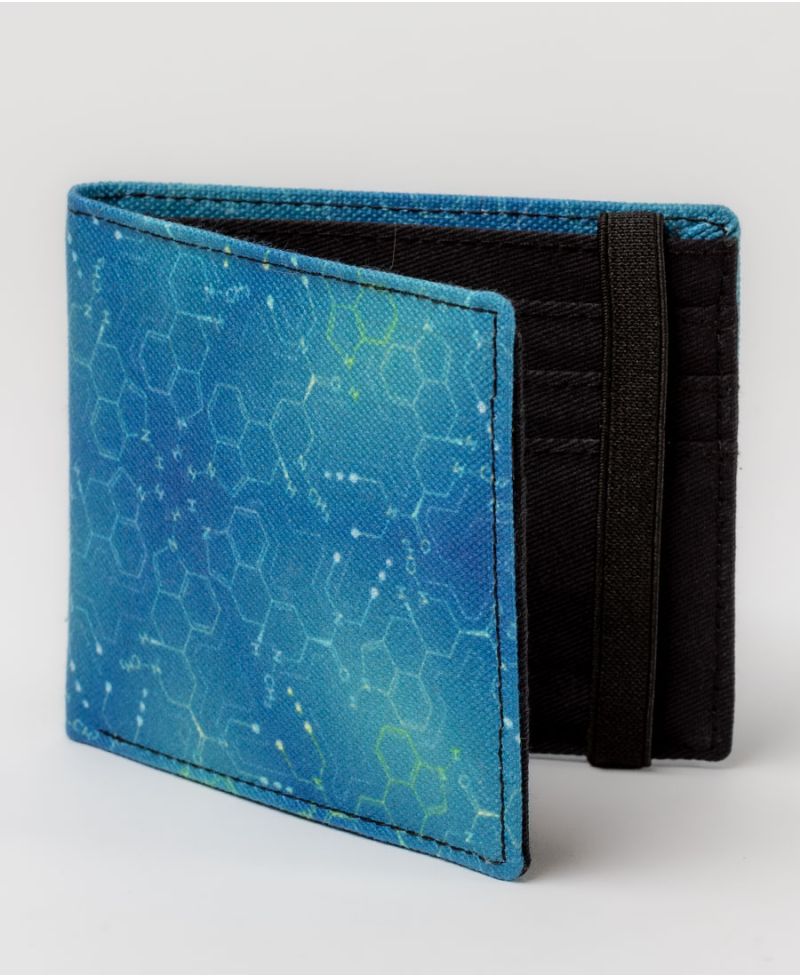 LSD Molecule Mens Slim Wallet