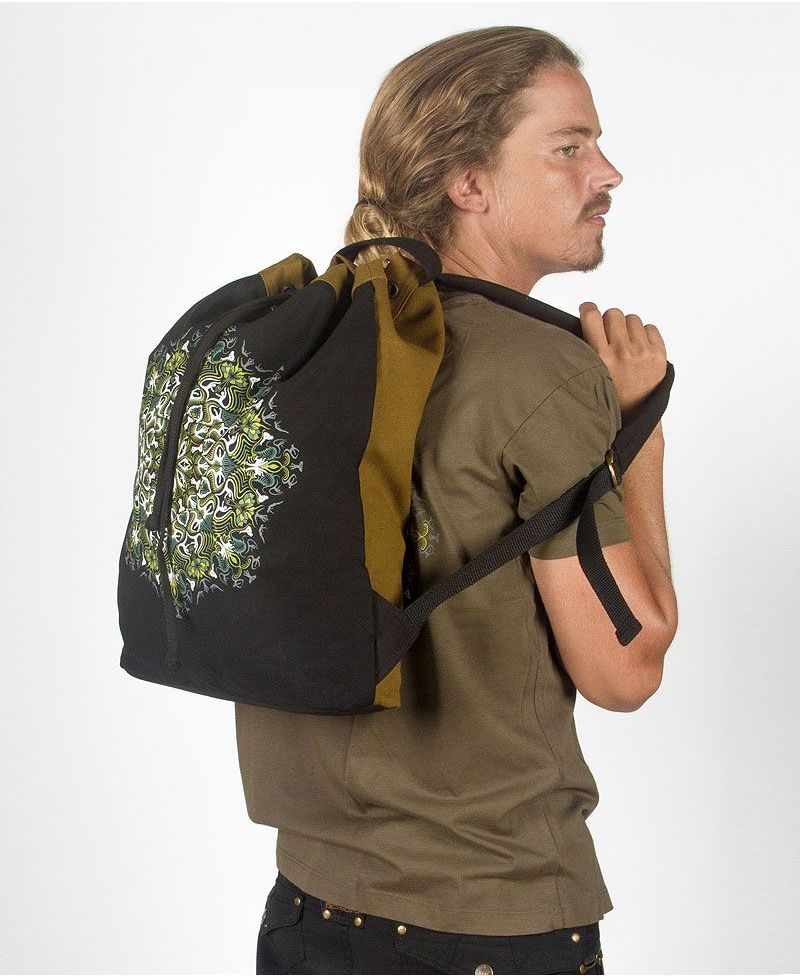 Lotusika ➟ Padded Straps Drawstring Backpack 