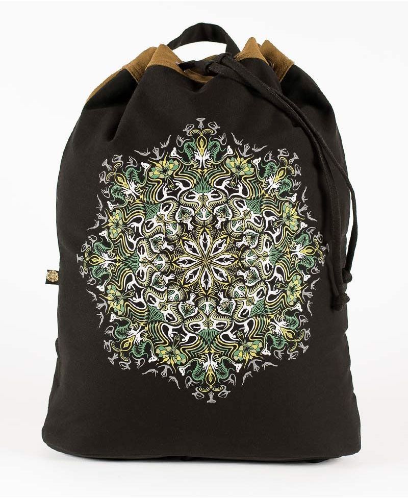 Lotusika ➟ Padded Straps Drawstring Backpack 
