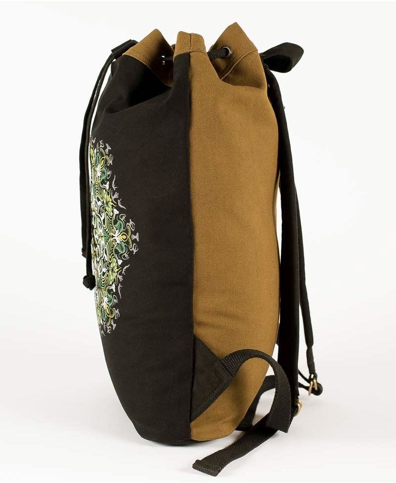 Lotusika ➟ Padded Straps Drawstring Backpack 