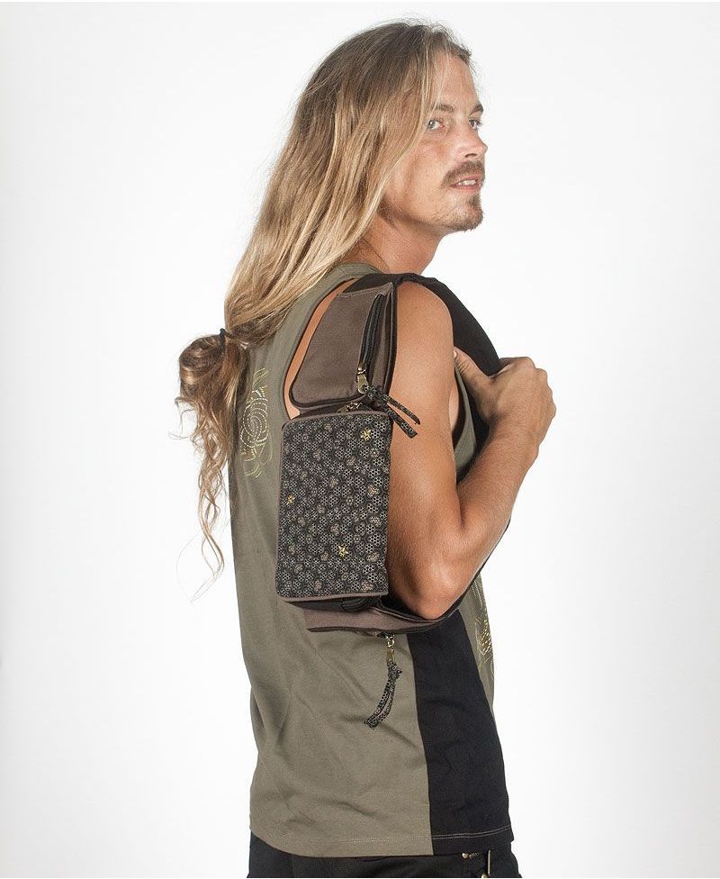 psy trance festival fanny pack utility belt canvas bee hive