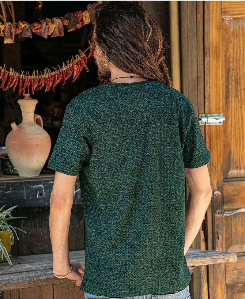 Flower Of Life T-shirt ➟ Green