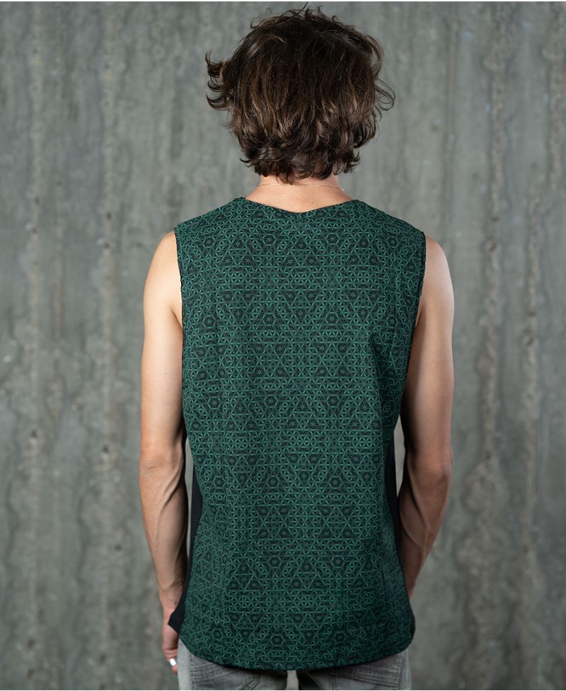 Flower Of Life Tank Top ➟ Green