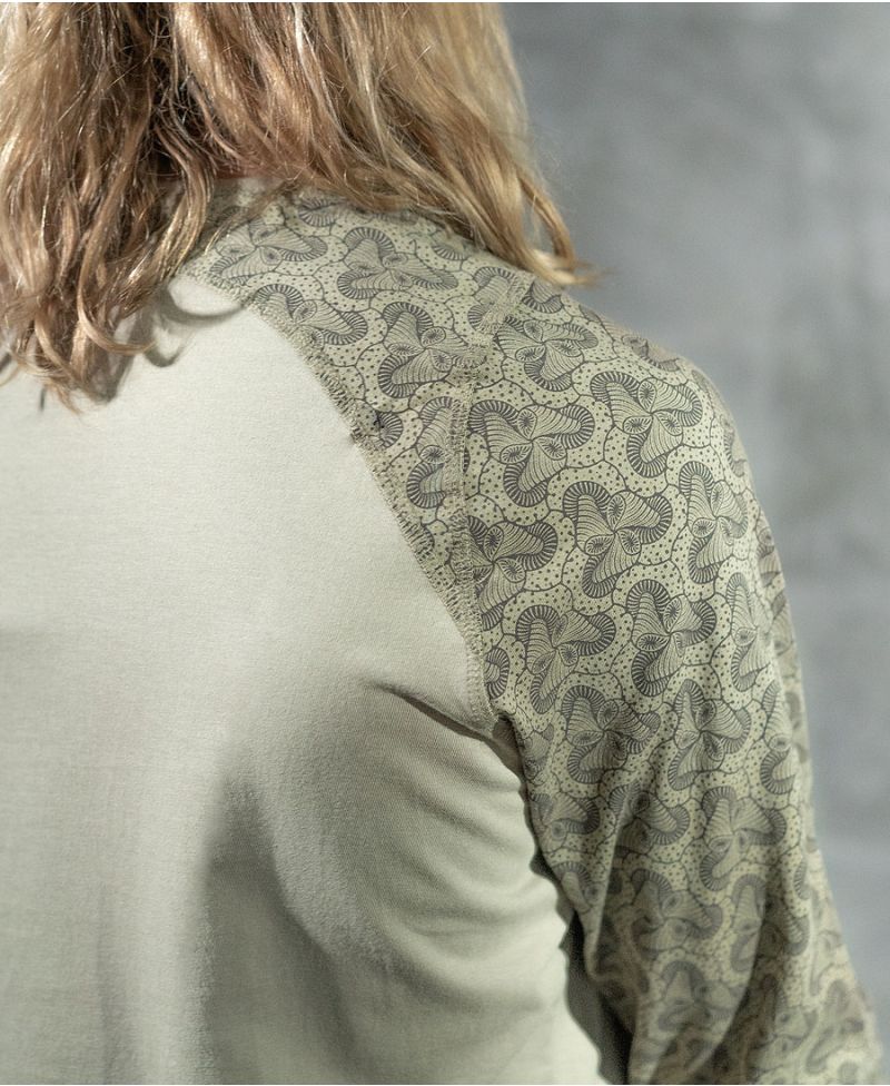 Fungi Long Sleeve T-shirt ➟ Beige