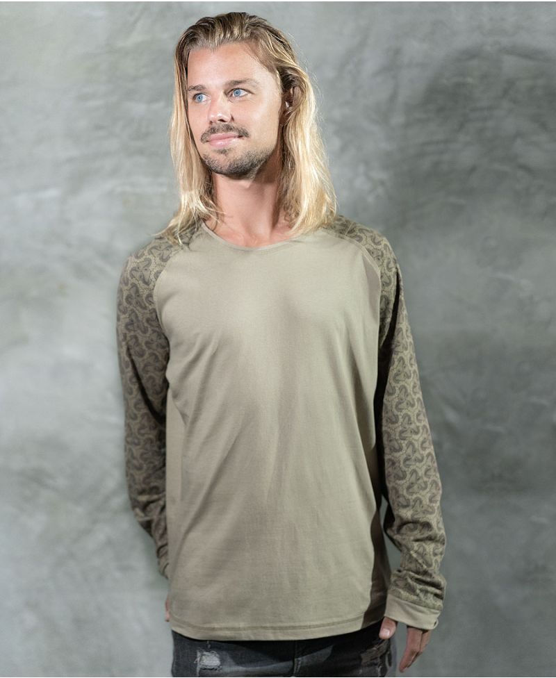 Fungi Long Sleeve T-shirt ➟ Beige