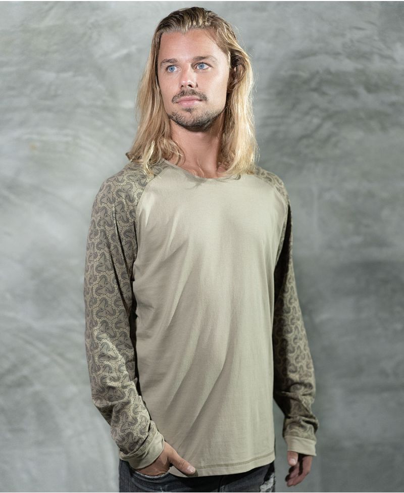 Fungi Long Sleeve T-shirt ➟ Beige