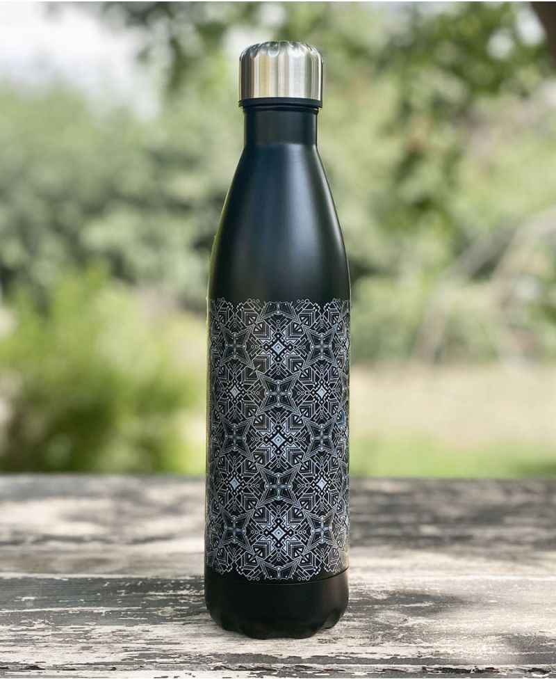 750ml Water Bottle Geometric Print