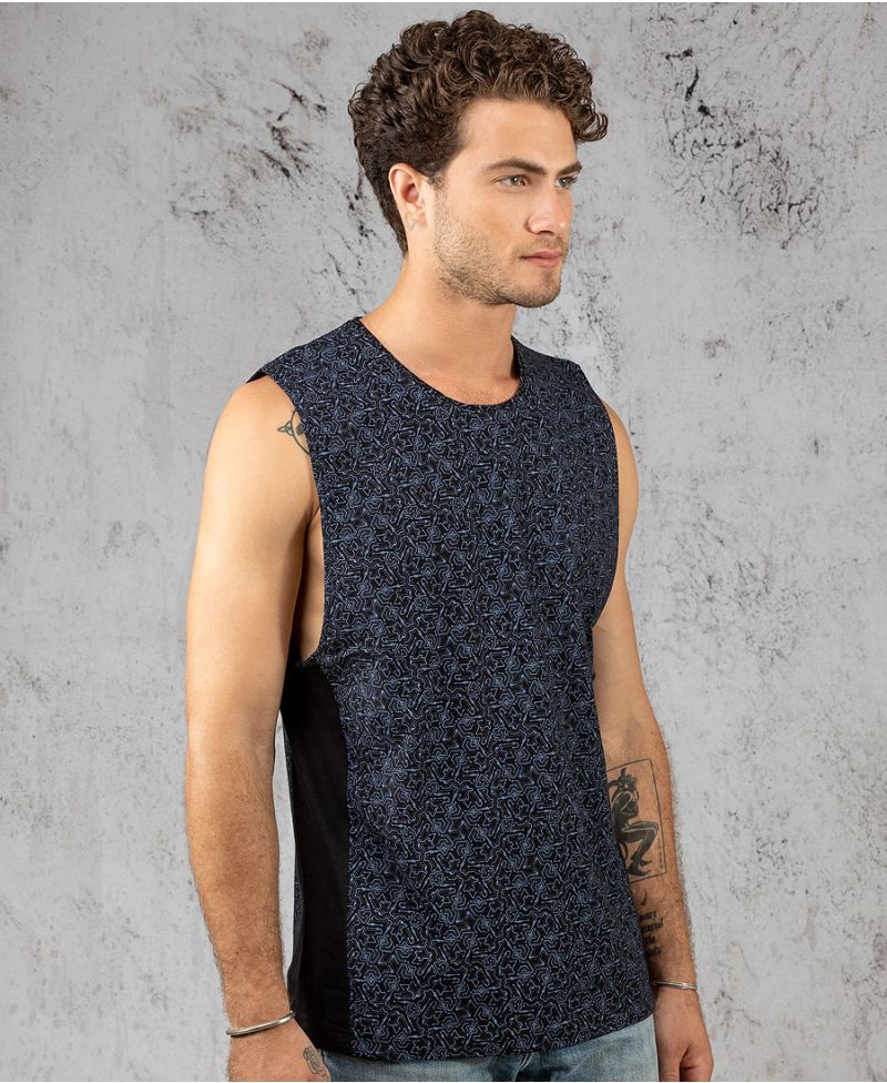 Geo Print Tank Top for men 