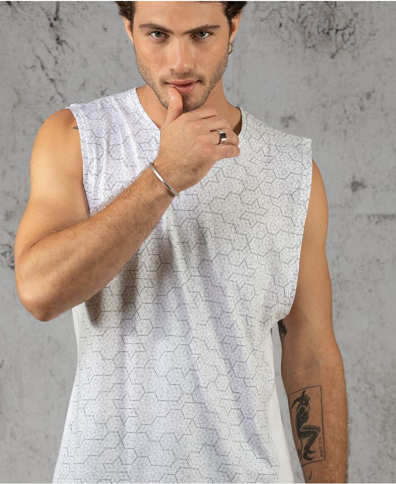 Kubic Tank Top ➟ White