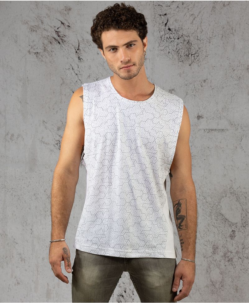 Kubic Tank Top ➟ White