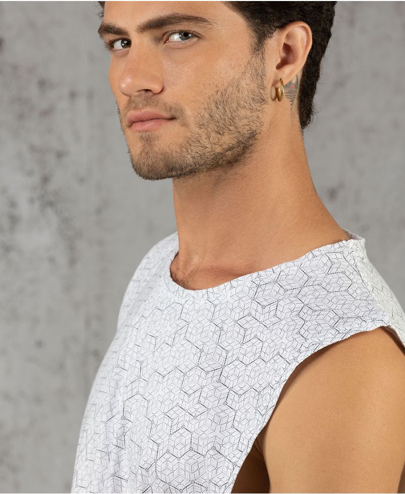 Kubic Tank Top ➟ White