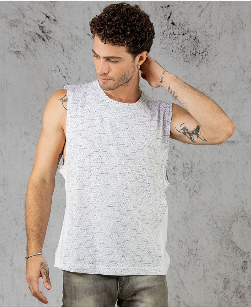 Kubic Tank Top ➟ White