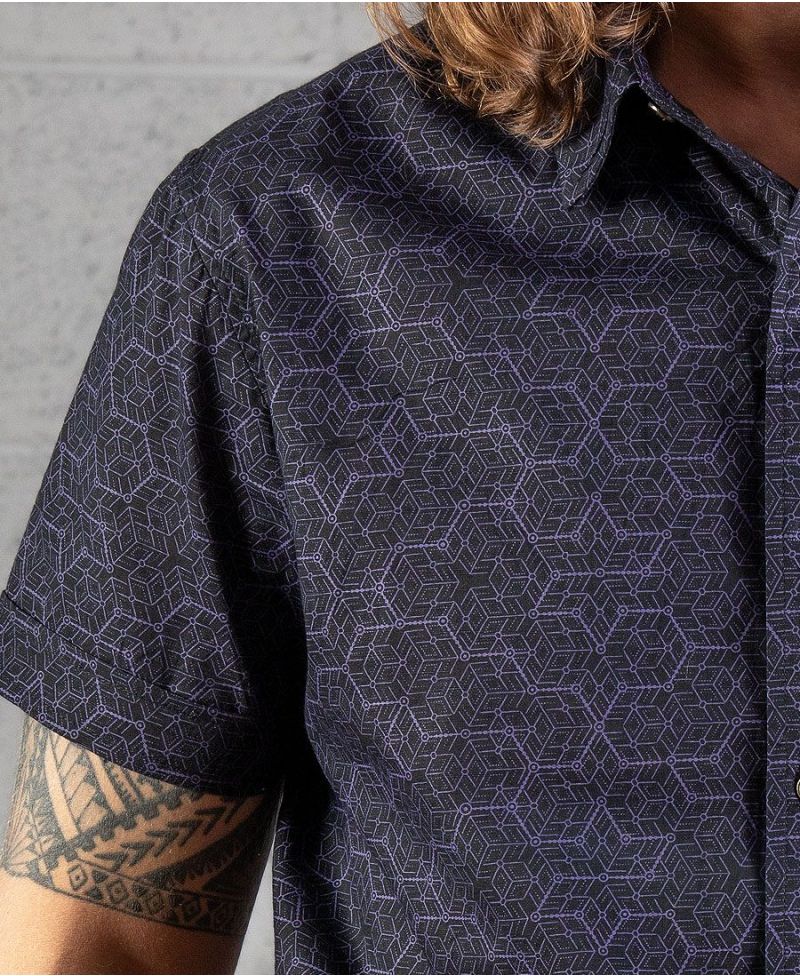 Kubic Button Shirt ➟ Black / New