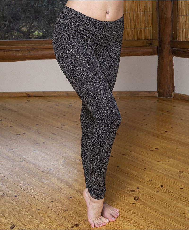 psychedelic women leggings long cotton yoga tights